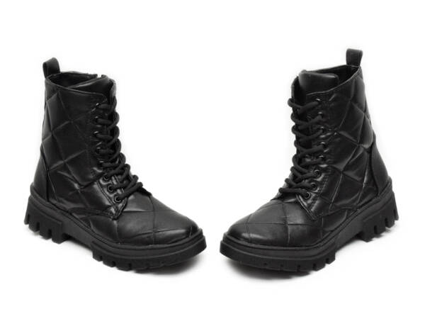 Botas Combat Bollón Negro 0971