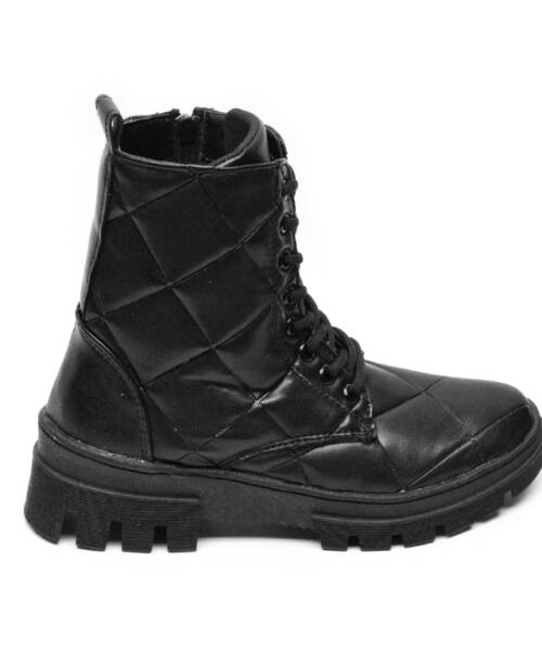 Botas Combat Bollón Negro 0971 Perfil